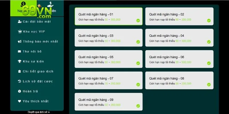 Ưu điểm nổi bật khi mà nạp tiền 69VN