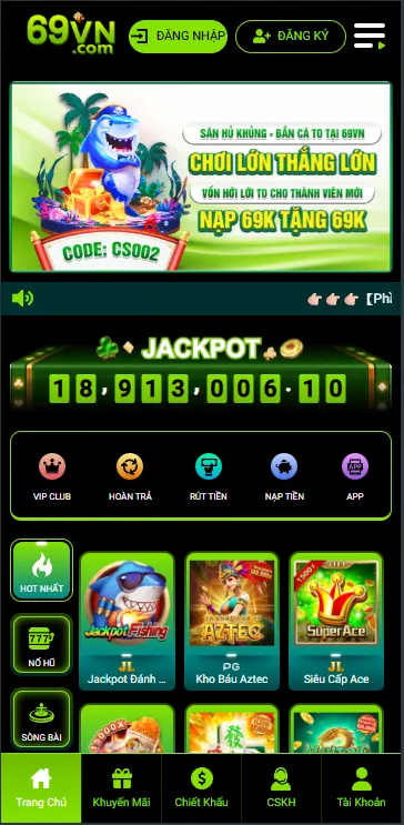 Ứng dụng 69VN trên điện thoại iOS và Android