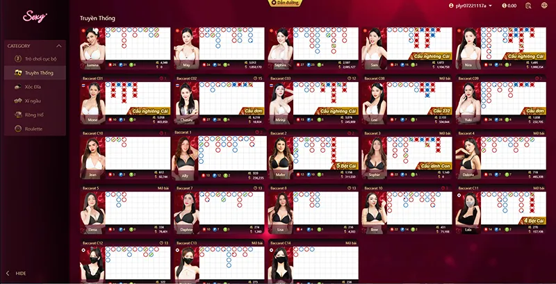 Dealer xinh đẹp trong sảnh casino live 69VN